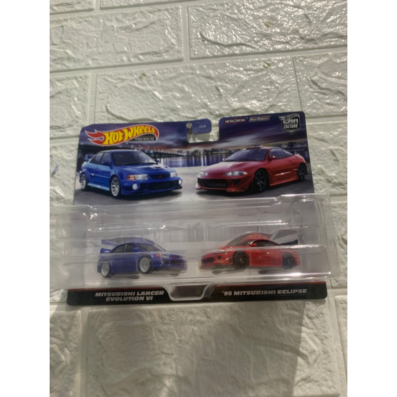 Jual HOTWHEELS PREMIUM CAR CULTURE TWO 2 PACK MITSUBISHI LANCER ...