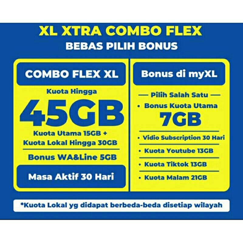 Jual Kuota Xl Xtra Combo Flex Paket Data Xl Xtra Combo Flex Murah