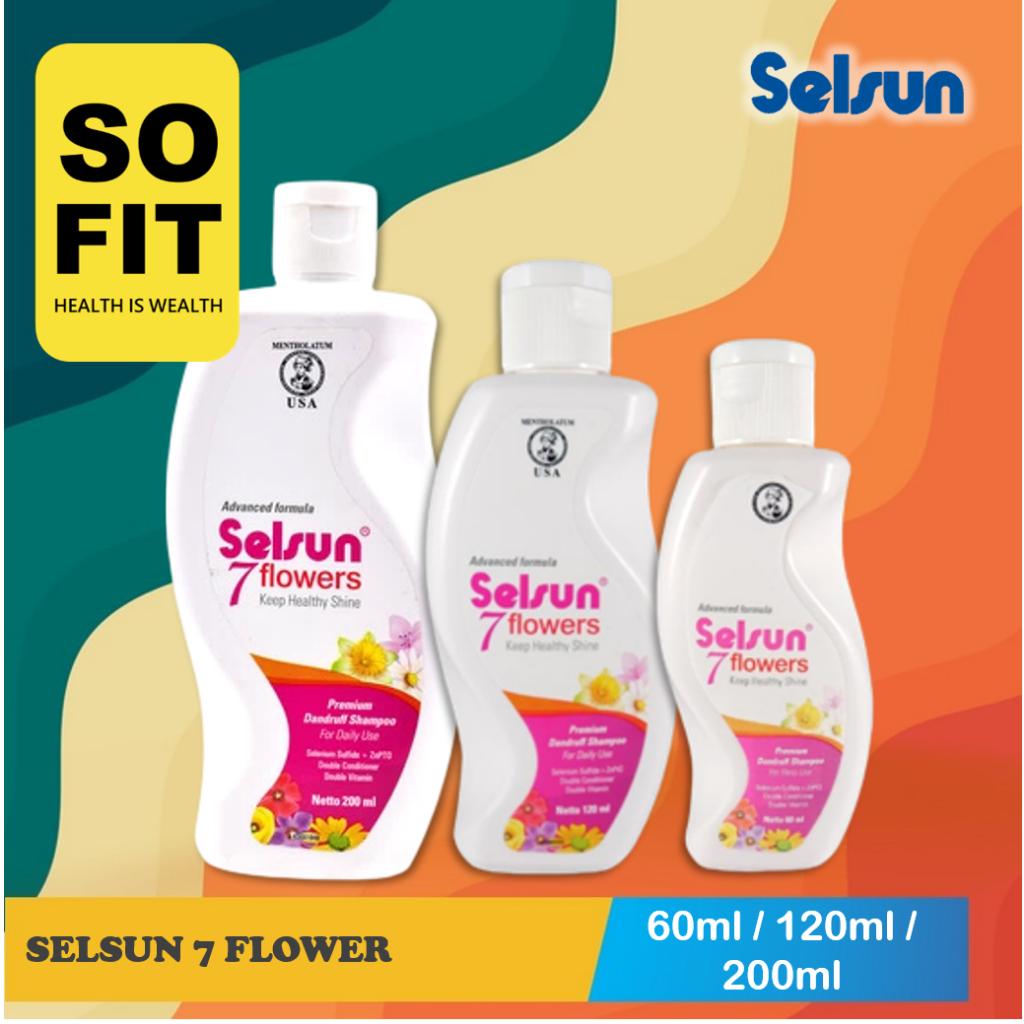 Jual Shampoo Selsun 7 Flower 60ml And 120ml And 200ml Shampo Sampo Anti