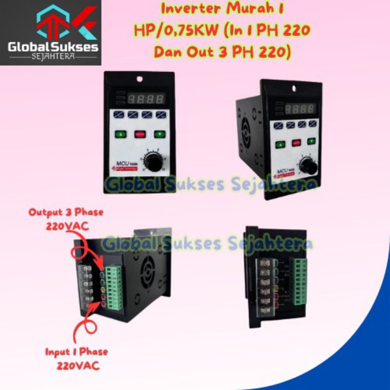 Jual T13-750W Motor Driver Frequency Converter Inverter Speed Regulator ...