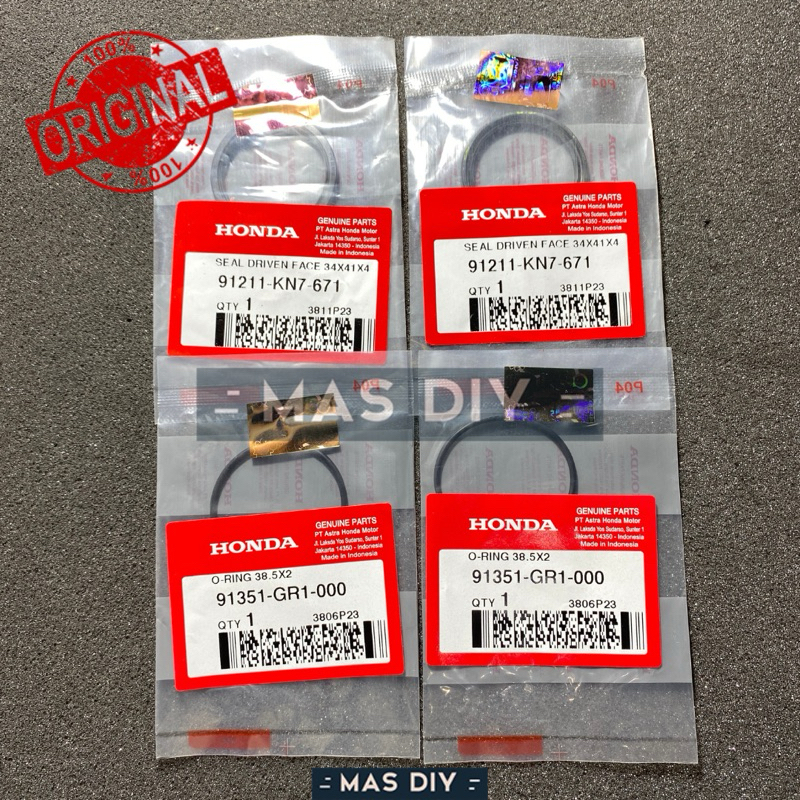 Jual Paket Seal Sil Pulley Puli Belakang Driven Face Vario 150 125 160