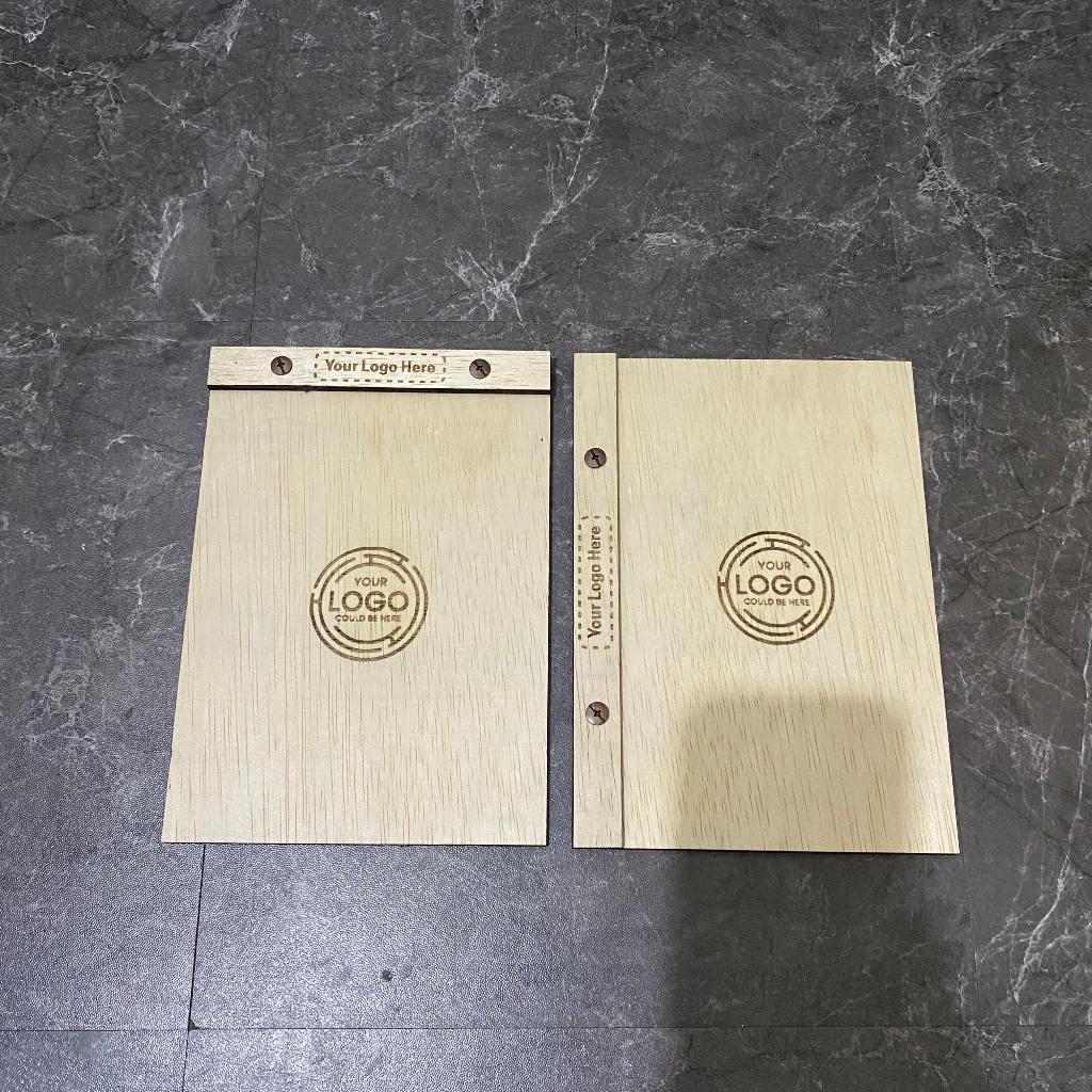 Jual Cover Buku Menu Kayu | Free Grafir Logo | Shopee Indonesia