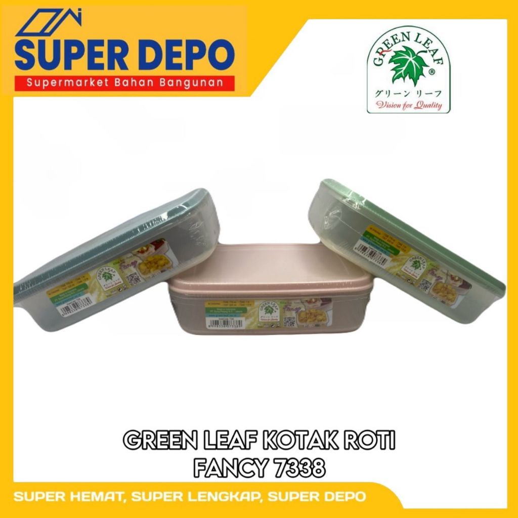 Jual GREEN LEAF KOTAK ROTI FANCY PACK 770 Ml (7338) | Shopee Indonesia
