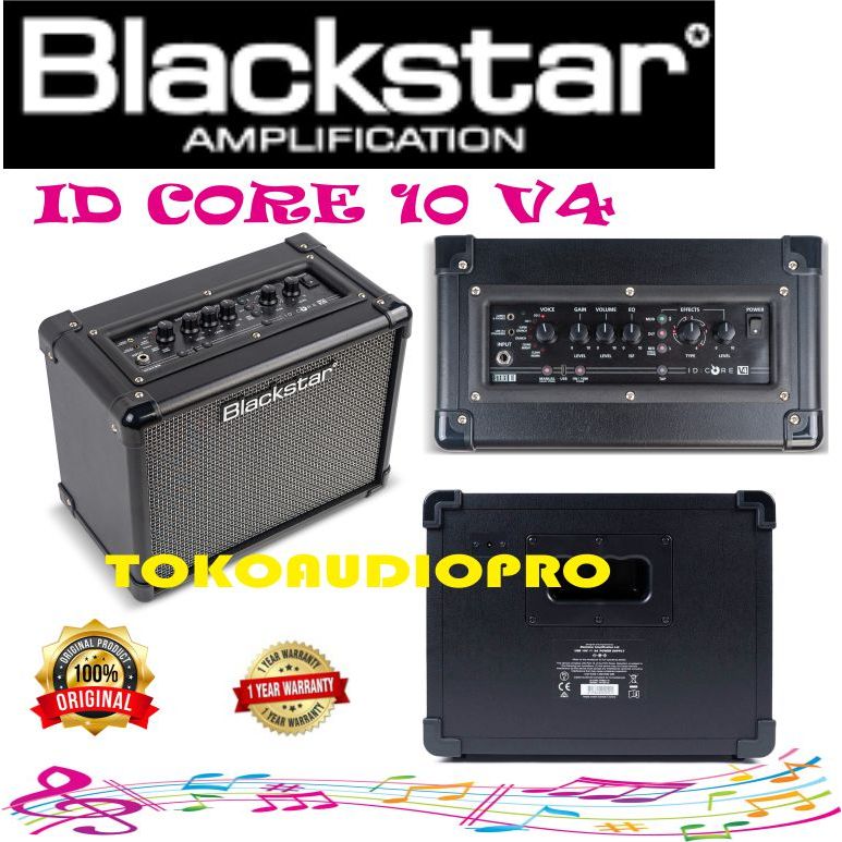 Amplificatore Chitarra Blackstar ID Core 10 V4 | Con USB-C, Stream E Riduzione A 1W | Doppia Crema