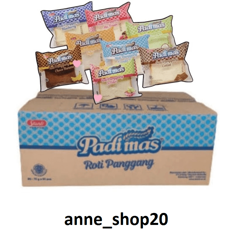 Jual Padimas Roti Panggang 1 DUS isi 60 Pics Mix/Campur Exp Juni 26 ...
