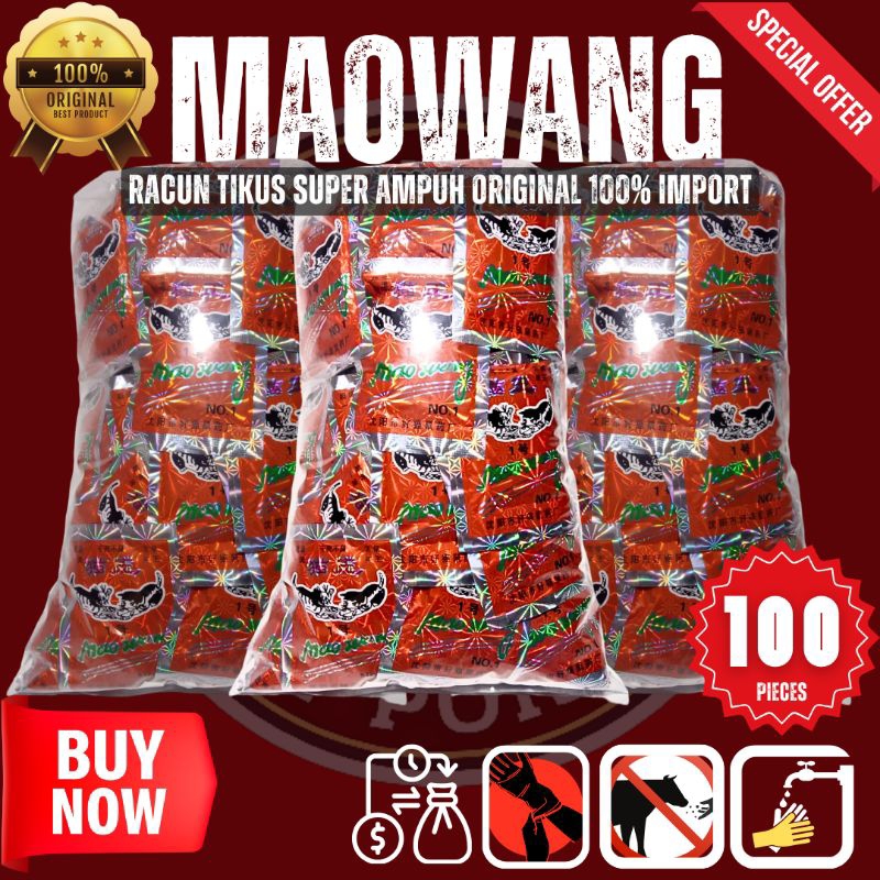 Jual Racun Tikus Mati Kering Mao Wang Original 100 Umpan Ampuh