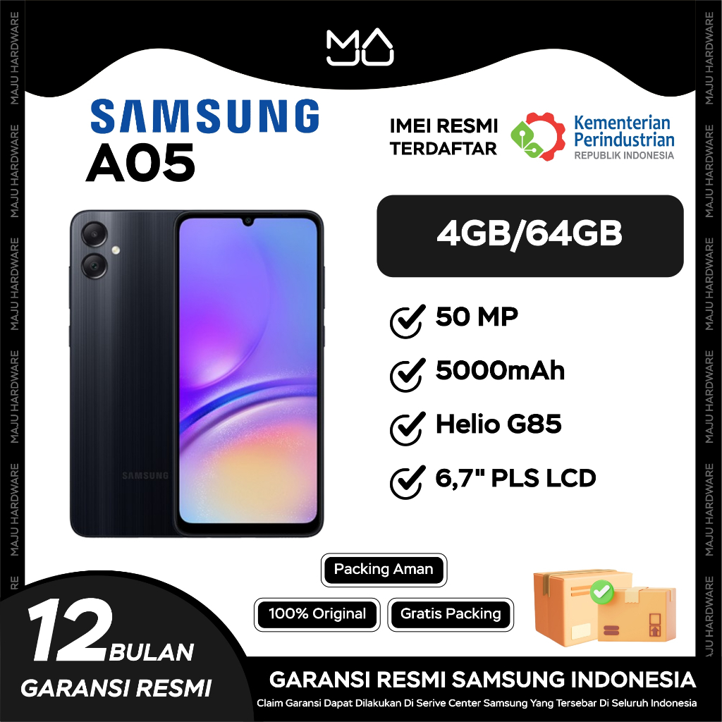 Jual Samsung Galaxy A05 4/64GB - Garansi Resmi | Shopee Indonesia
