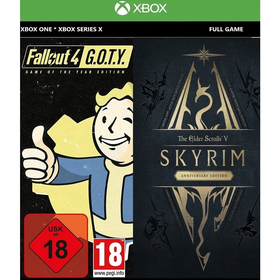 Jual Skyrim Anniversary + Fallout 4 Goty Xbox One / Series X|S Original ...
