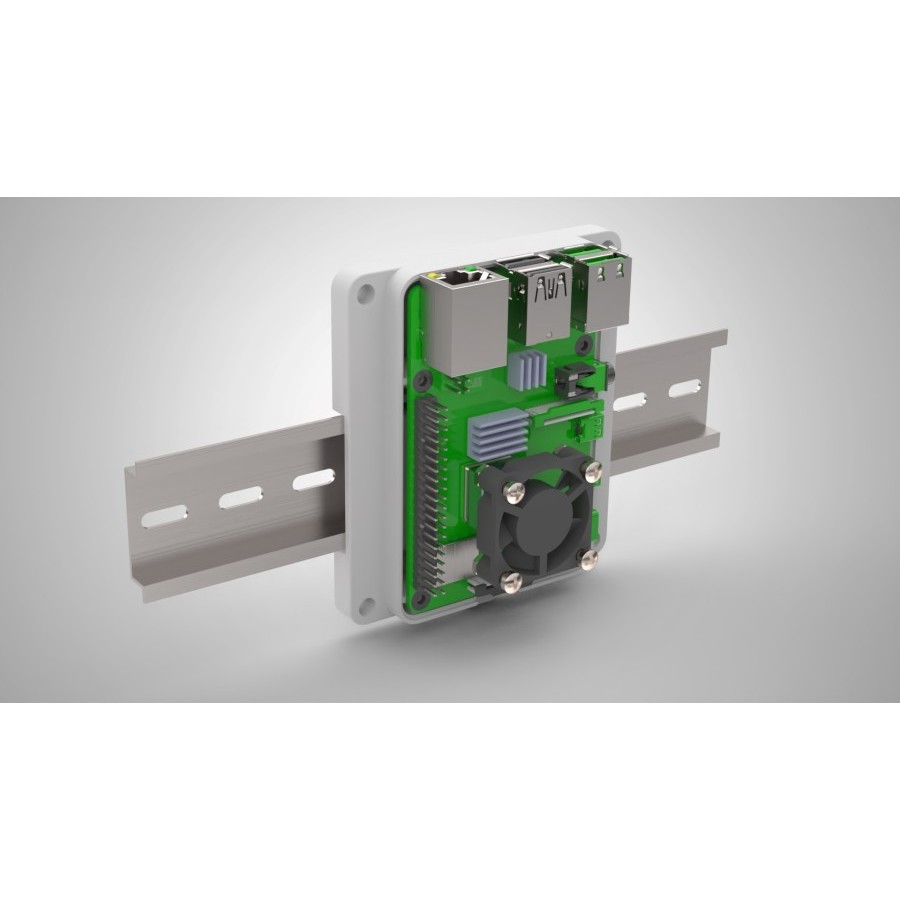 Jual Case Enclosure DIN Rail Raspberry Pi 4 Model B - F3D | Shopee ...