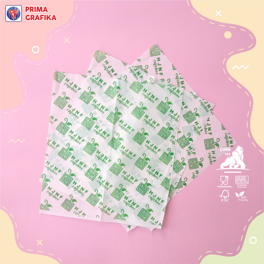 Jual CUSTOM KERTAS NASI 28 x 40 Foodgrade - Wrapping Paper / Kertas ...