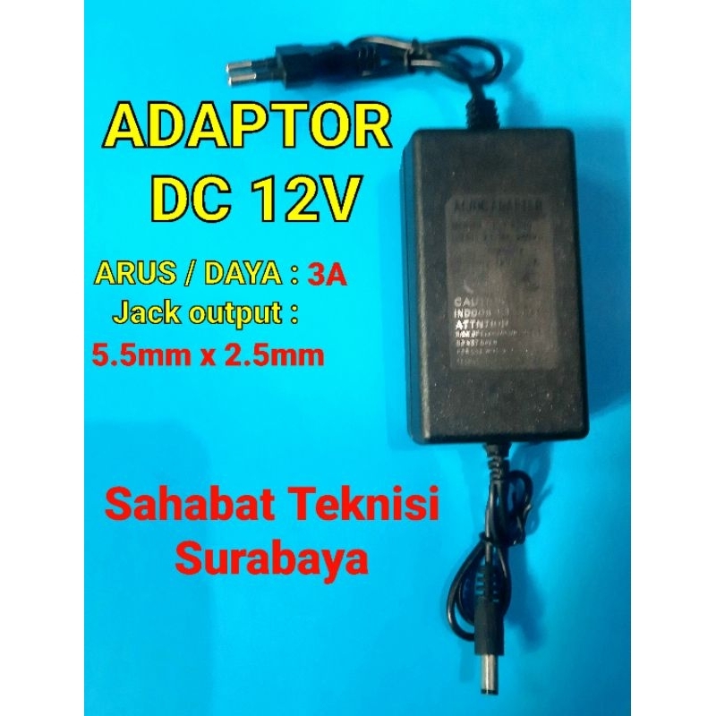 Jual Adaptor 3A / 12V | adaptor 12V 3A Amper | switching 12v 3A ...