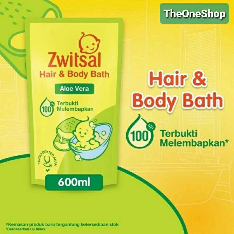 Jual ZWITSAL Baby Bath 2in1 Hair And Body 600ml / Zwitsal Baby Bath 600 ...