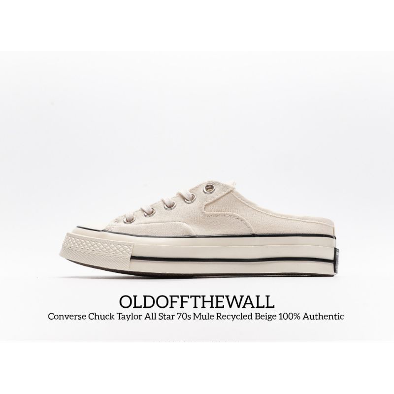 SEPATU Converse Chuck Taylor All Star 70's Recycled Mule Beige