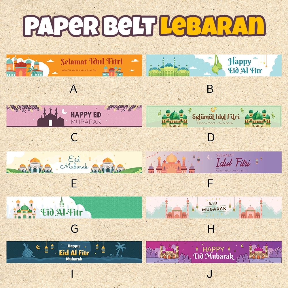 Jual Paperbelt Paper Sleeve Lebaran Idul Fitri Shopee Indonesia