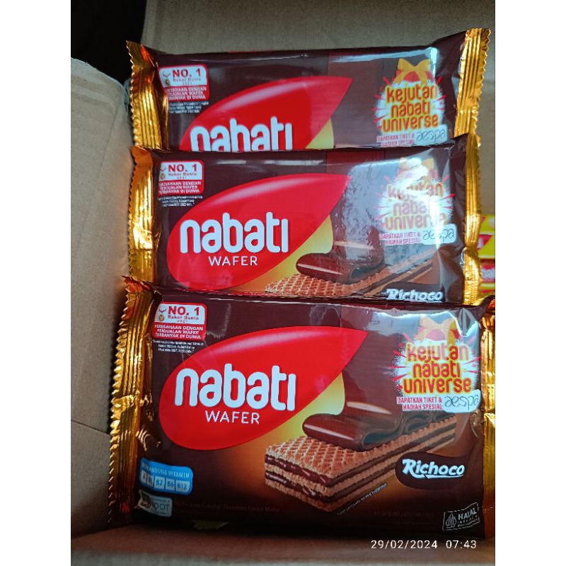 Jual WAFER NABATI richoco / WAFER NABATI COKLAT | Shopee Indonesia