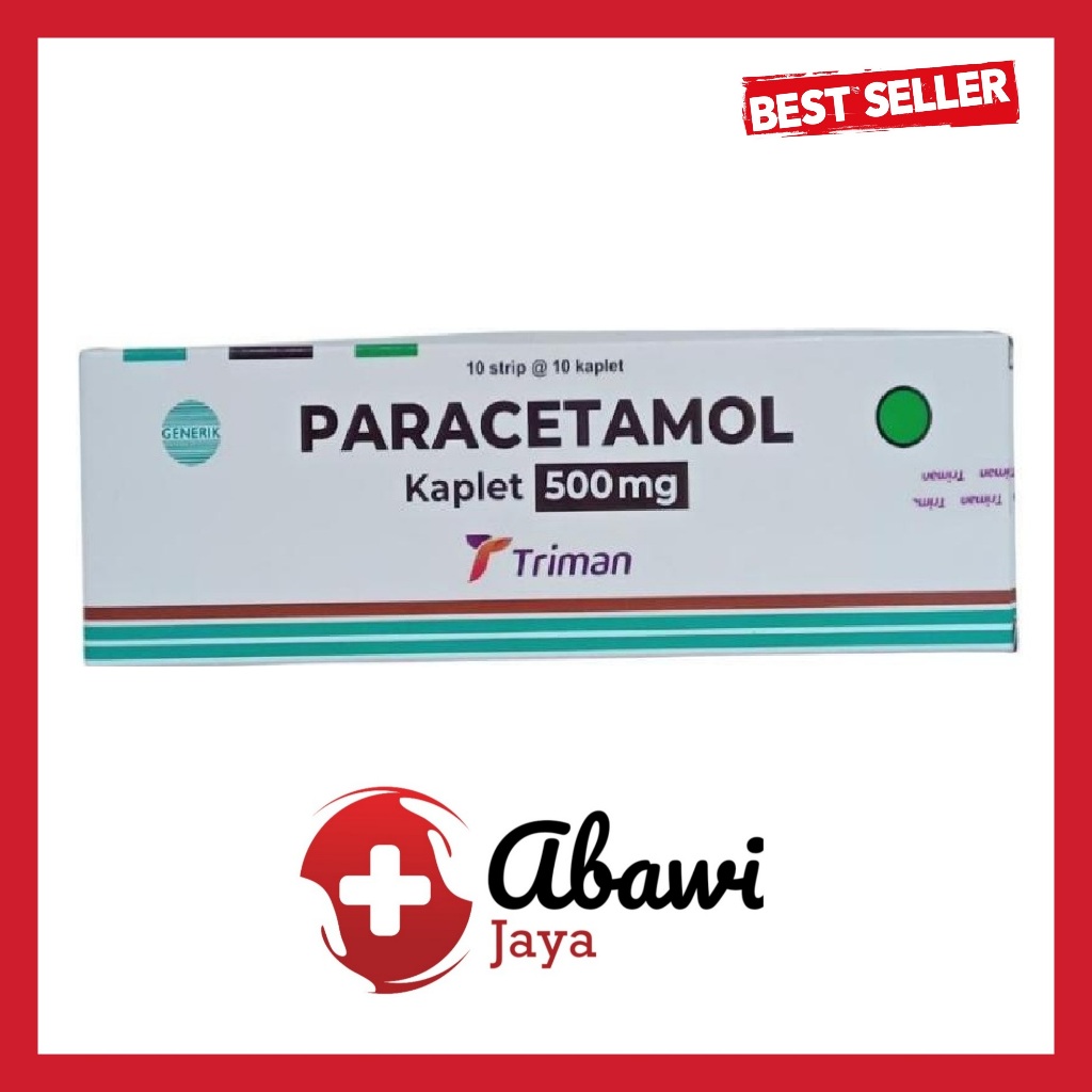 Jual [AB] Paracetamol 500 Mg Tablet Triman PER BOX | Shopee Indonesia