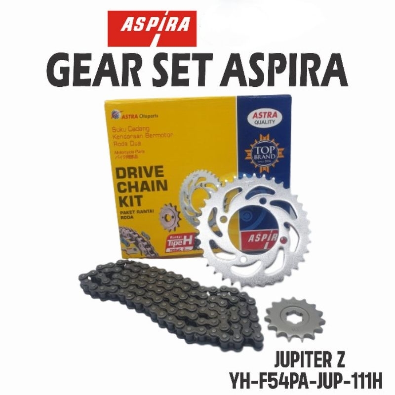 Jual GIR SET MOTOR JUPITER Z BURHAN VEGA R F1ZR ASPIRA ORI 1 SET GIRSETDEPANBELAKANGPLUS RANTAI