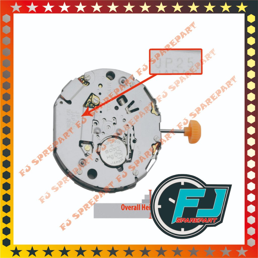 Jual Mesin Jam Tangan Miyota JP25 JP 25 Chrono Original | Shopee Indonesia