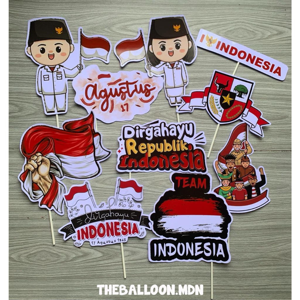 Jual Props Photobooth 17 Agustus/ Kemerdekaan / Dirgahayu RI