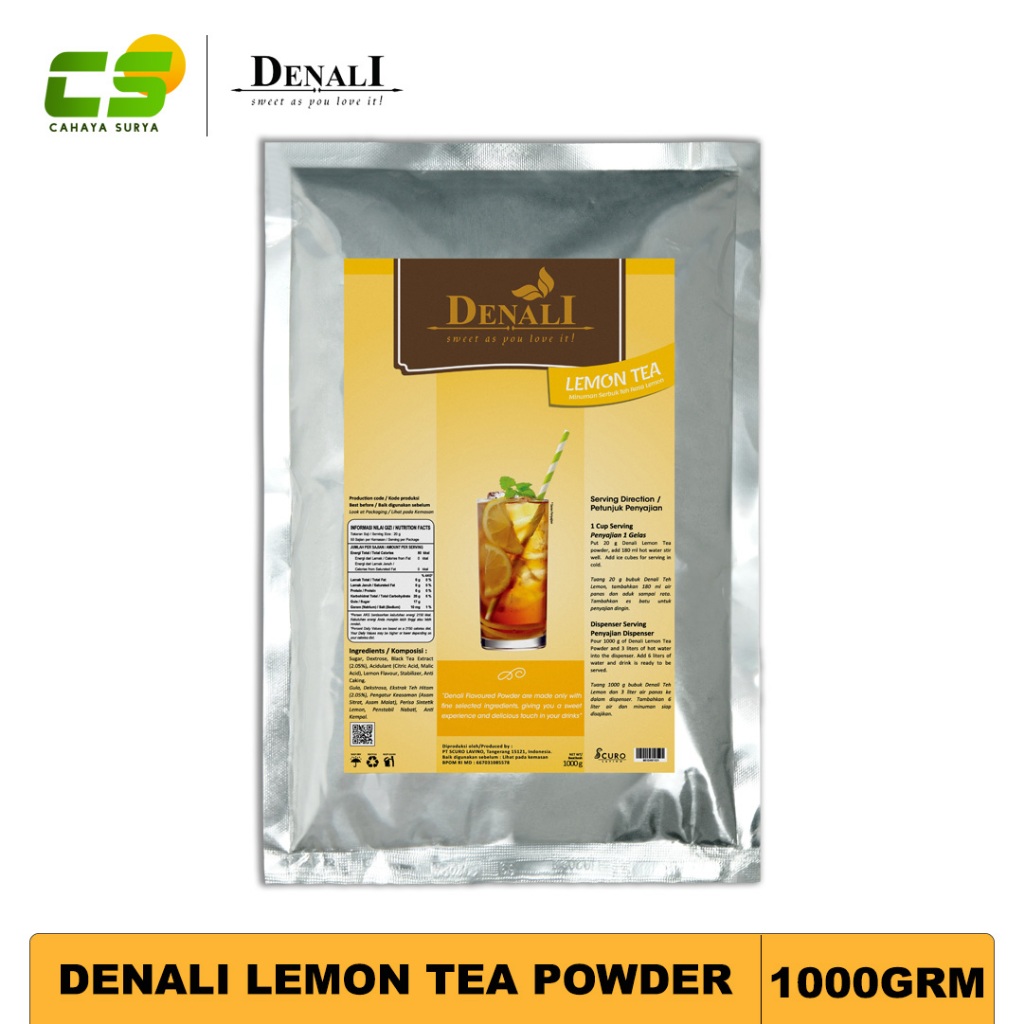 Jual Denali Powder / Bubuk Minuman - Lemon Tea Powder 1000 gr | Shopee ...