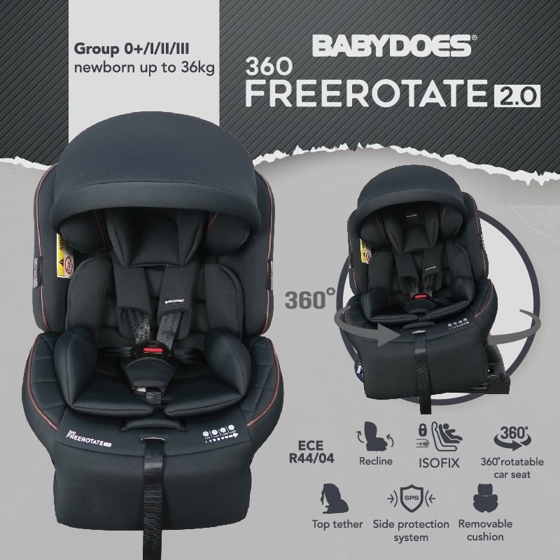 Jual Car Seat Babydoes Full Rotate 360 Derajat / Free Rotate