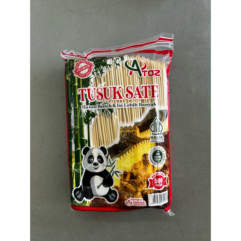 Jual Tusuk Sate Premium Tusuk Bambu 500gr Atoz Shopee Indonesia