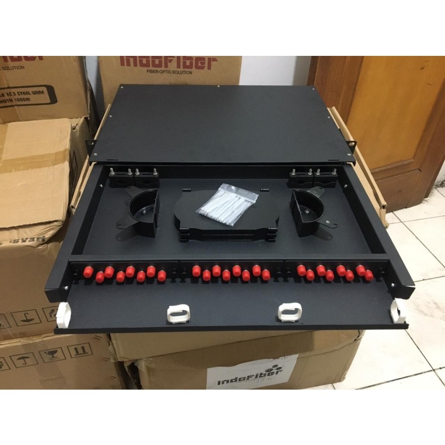 Jual OTB FC 24 Core sliding Fiber Optic Rackmount | Shopee Indonesia