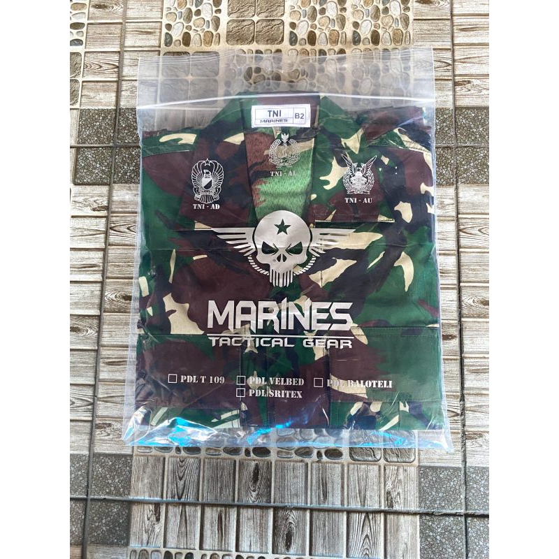 Jual Baju Seragam PDL TNI Loreng Malvinas Bahan Balotelli Premium ...