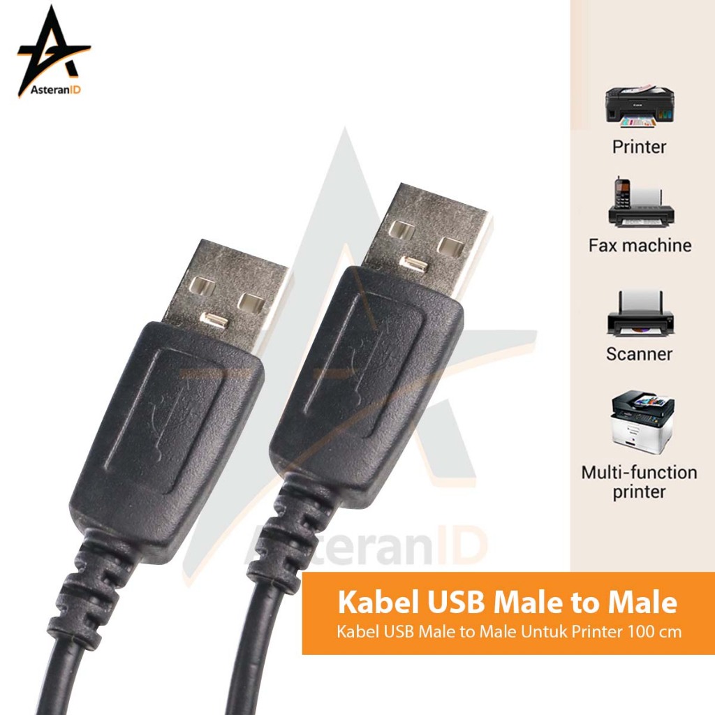 Jual Kabel USB Male to Male Untuk Printer 100 cm | Shopee Indonesia