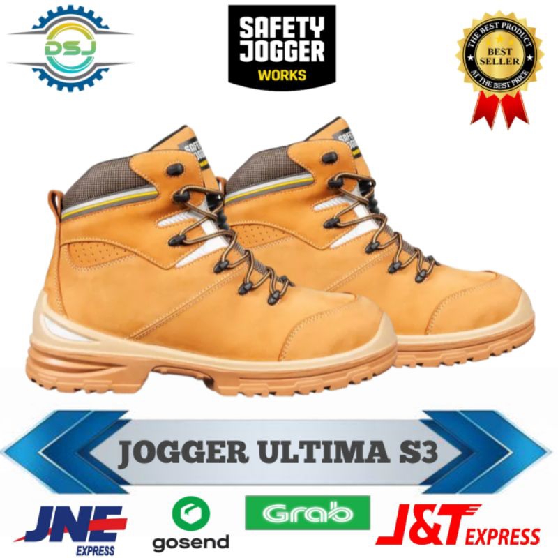 Jual Sepatu Safety Jogger Ultima S3 / Sepatu Safety Kerja Proyek Jogger Original (UJUNG BESI