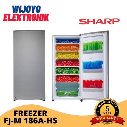 Jual SHARP FREEZER FJM 189 NSS FJM189 NSS 6 RAK FREESER ES BATU ASI DLL ...