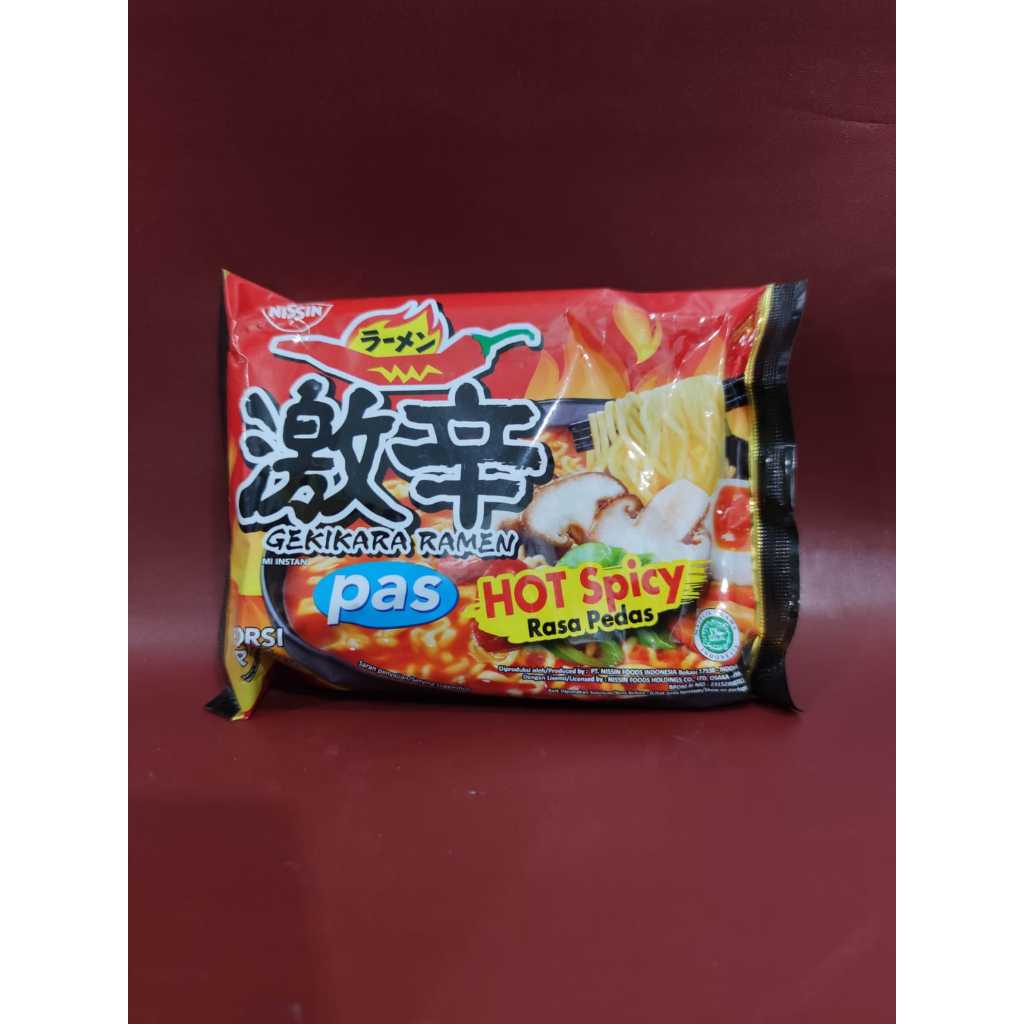 Jual Nissin Gekikara Hot Spicy Pas Ramen Rasa Pedas Shopee Indonesia