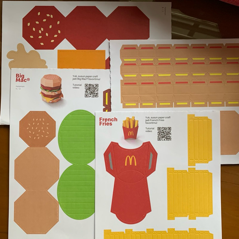Jual McDonald's Paper Craft Calender | Shopee Indonesia