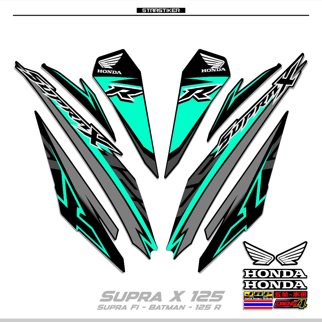 Jual STRIPING SUPRA X 125 R NEW X37 / STIKER SUPRA X 125 FI / STICKER ...