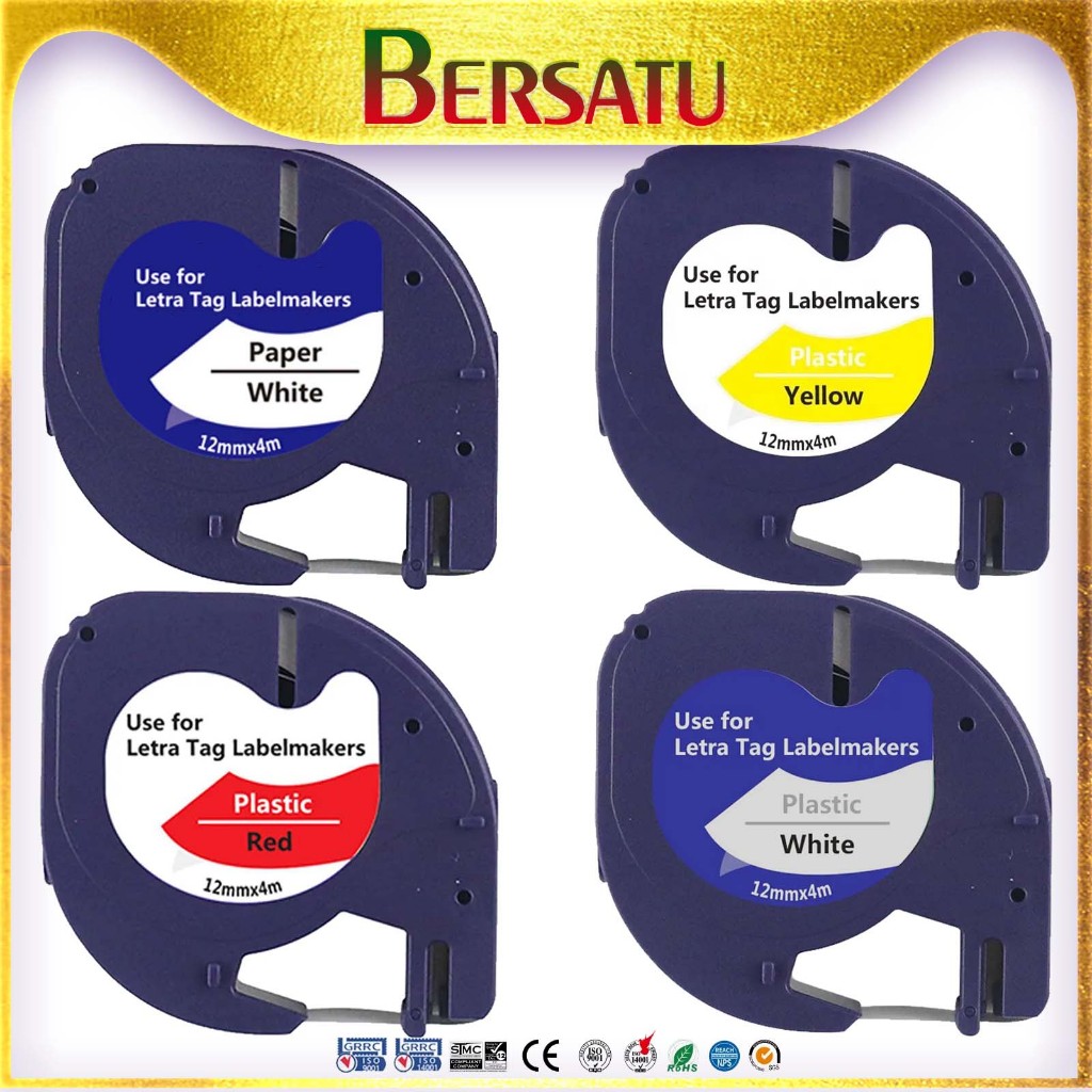 Jual Label Tape Printer Dymo LetraTag Tape Cartridge Pita Refill ...