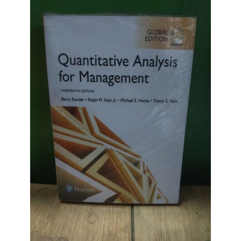 Jual Quantitative Analysis For Management Ed13 By Barry Render Shopee Indonesia 8295