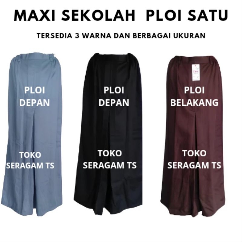 Jual ROK PANJANG SMK/SMA MODEL PLOI | Shopee Indonesia
