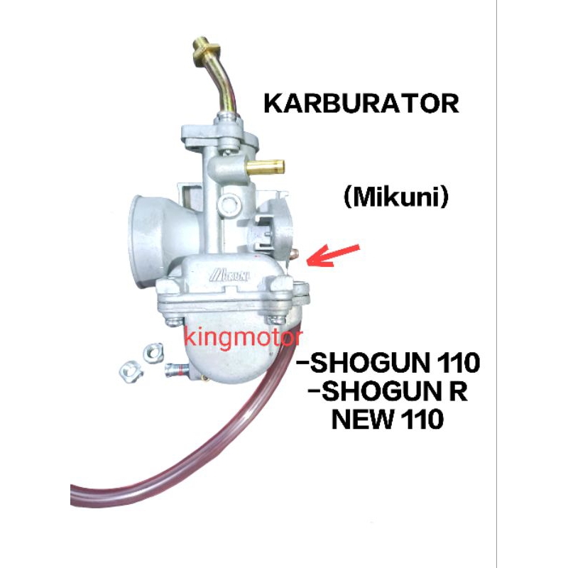 Jual KARBURATOR KARBU QS SHOGUN 110 SHOGUN R NEW 110 KUALITAS SUPER ...