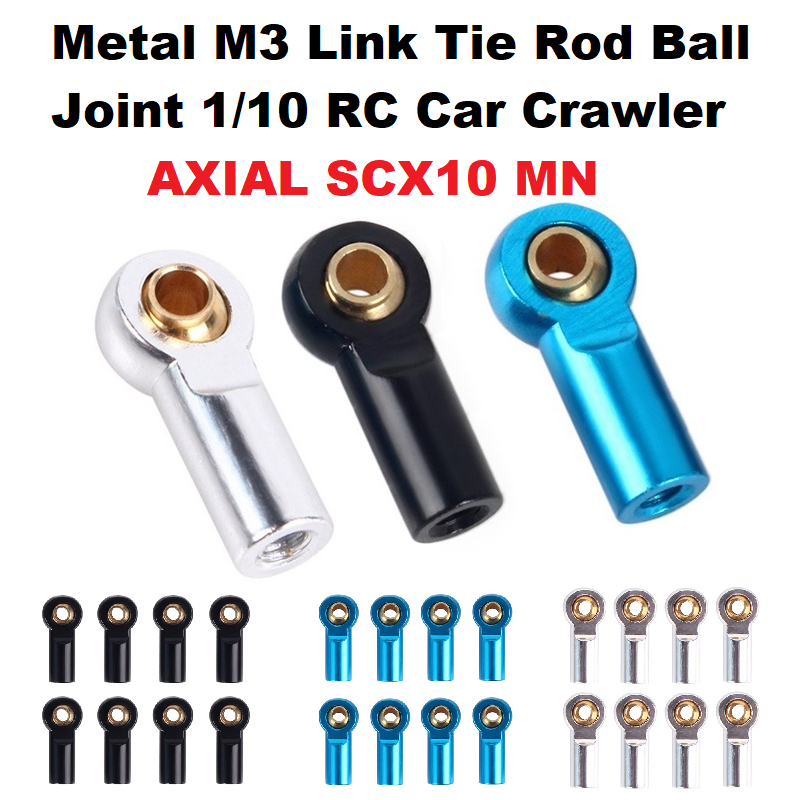 10Pcs M3 Plastic Ball Head Holder Link Rod End Ball Joint Cw Thread For 1 10 Scx10 90046 D90 D110 Cc01 Rc Crawler Car I.596961643