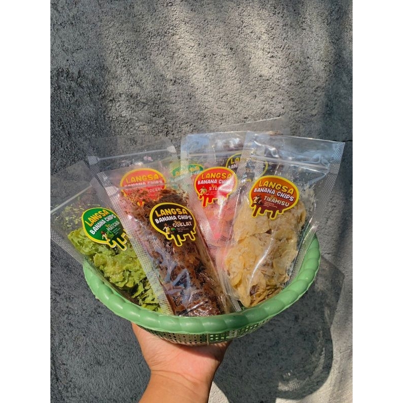 Jual Langsa Banana-Kemasan Pouch (Keripik Pisang Renyah dan Manis ...