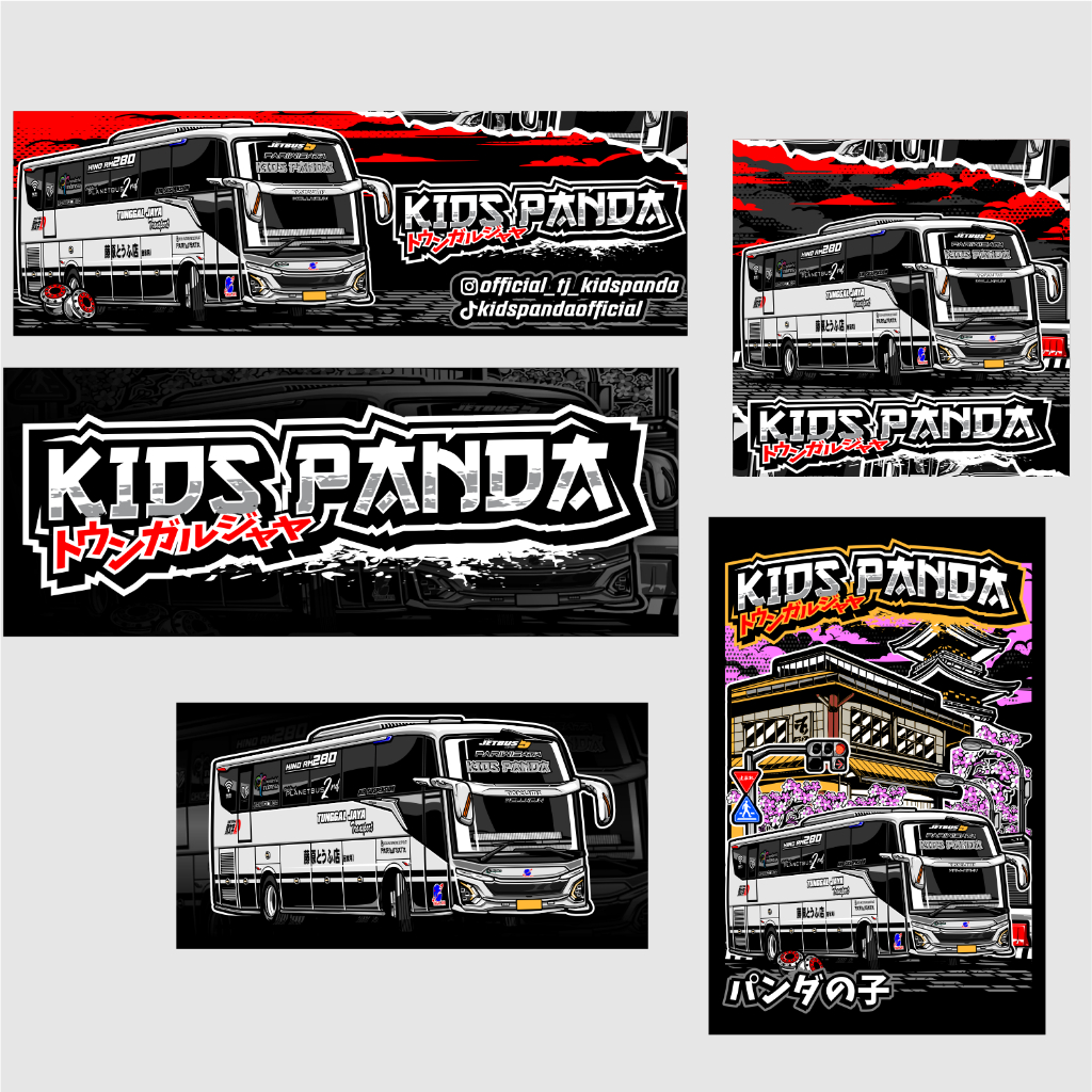 Jual STIKER BUS KIDS PANDA | Shopee Indonesia