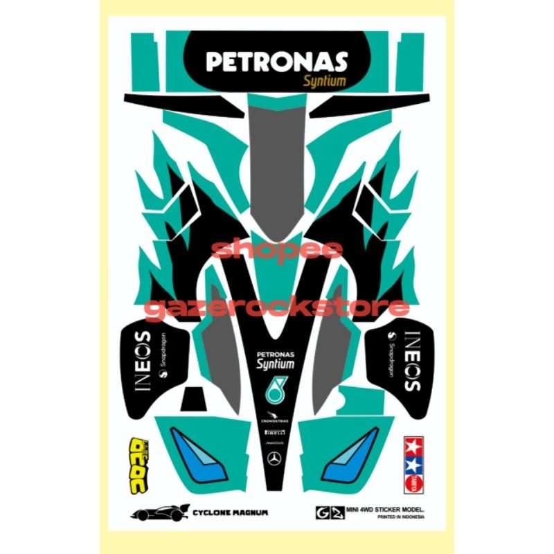 Jual Stiker Tamiya Cyclone Magnum Cutting Vinyl | Shopee Indonesia