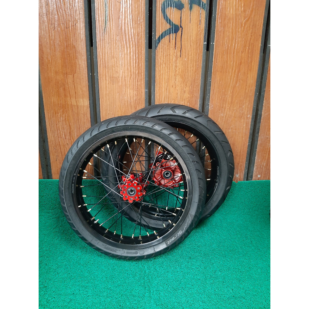 Jual Roda Set Supermoto CRF Harga Promo Velg Set Sumo Ukur 250/300 Ring ...