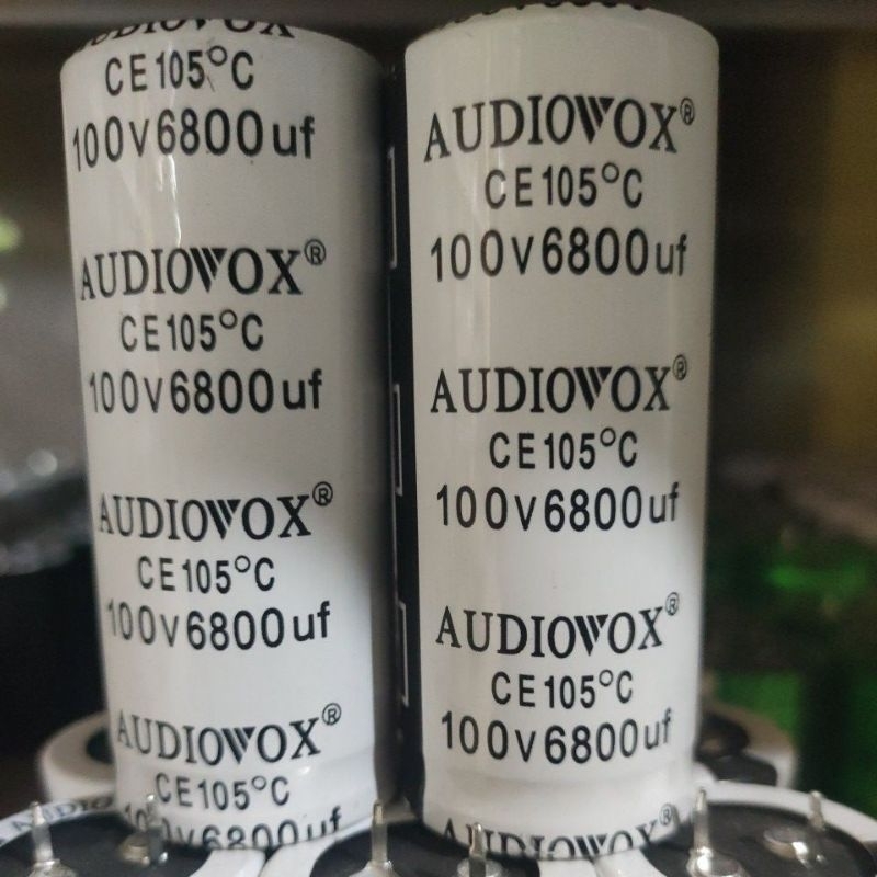 Jual Elco audiovox 6800uf 100v original ( diameter 3cm tinggi 7cm ...