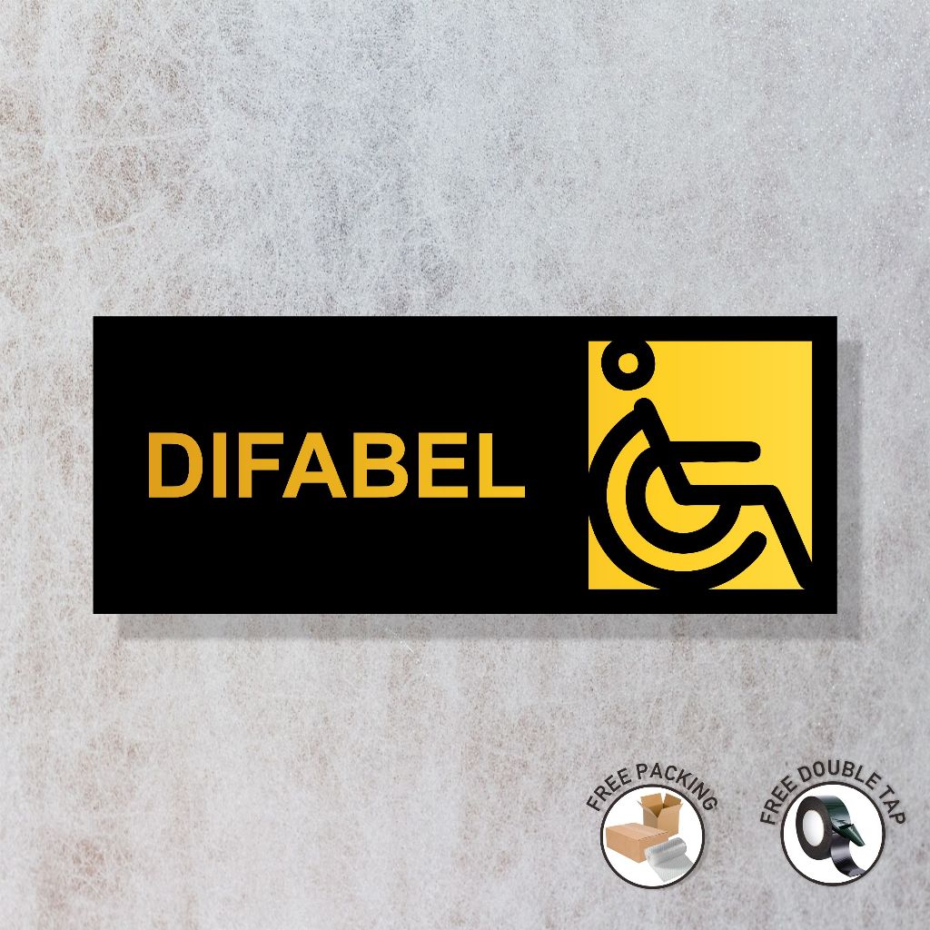 Jual AKRILIK PENANDA DIFABEL | Acrylic Difable | Shopee Indonesia