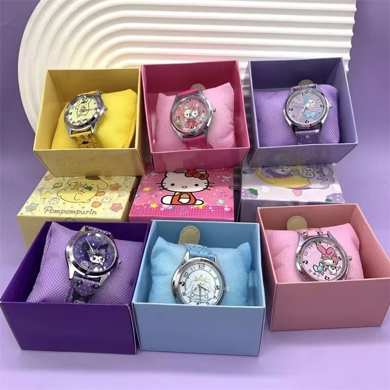 Jual Jam anak tk perempuan Jam Tangan Anak Kuromi Fashion Baru Warna ...