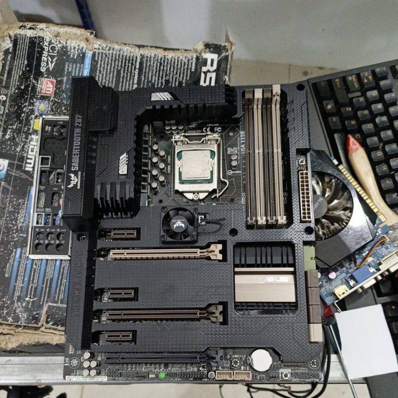 ASUS Z87M-PLUS＋Core i7 4770＋16GB＋ファン＋電源 CPU