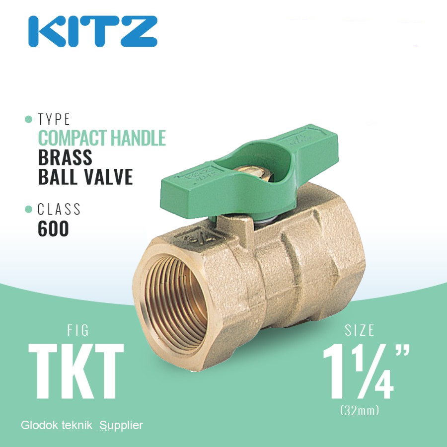 Jual KITZ Compact Ball Valve Fig. 600 TKT, 1 1/4