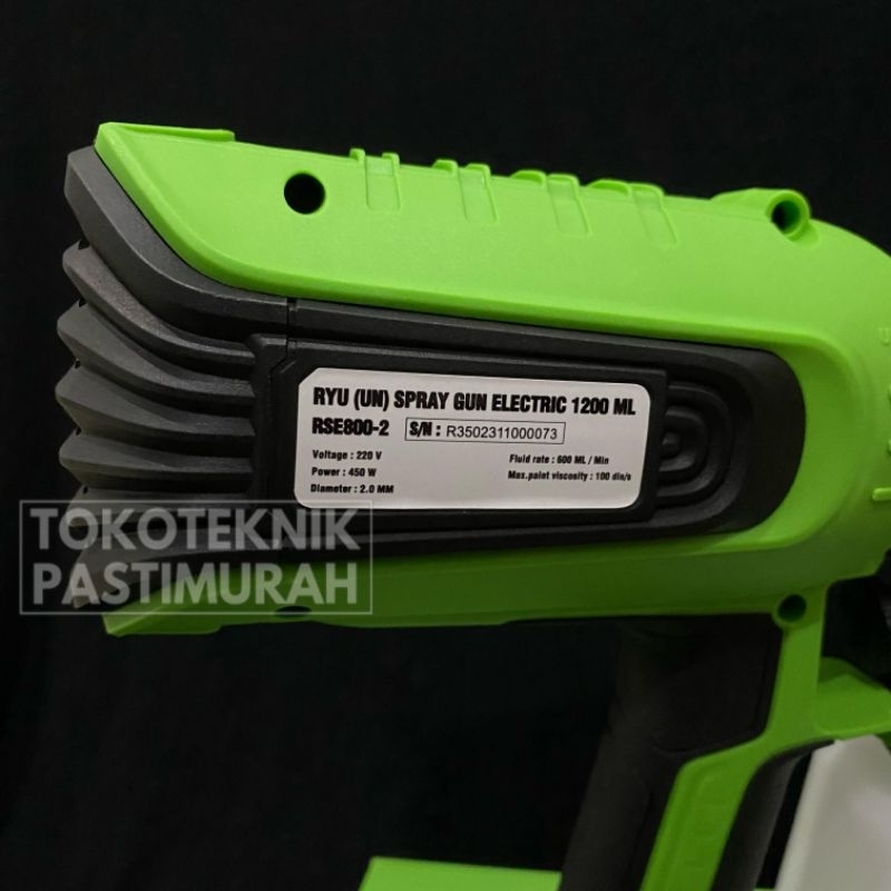 Jual Spray Gun RYU TEKIRO 1200ml/ RSE 800-2 Penyemprot Cat Listrik ...