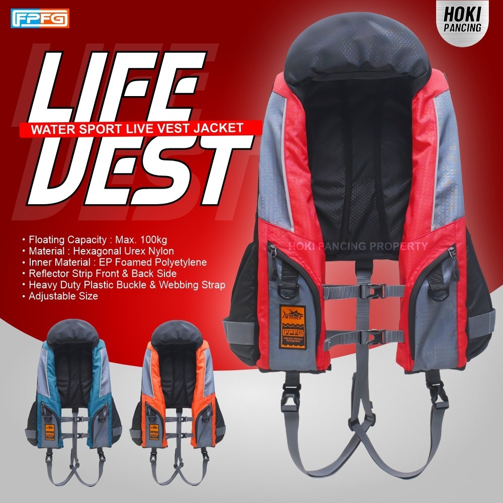 Jual FPFG FIRELOCK LIFE JACKET | PELAMPUNG RESCUE ALL SIZE | JAKET ...